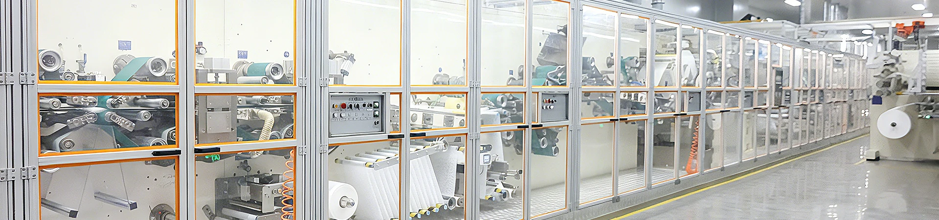 Ligne de production de serviettes hygi&eacute;niques