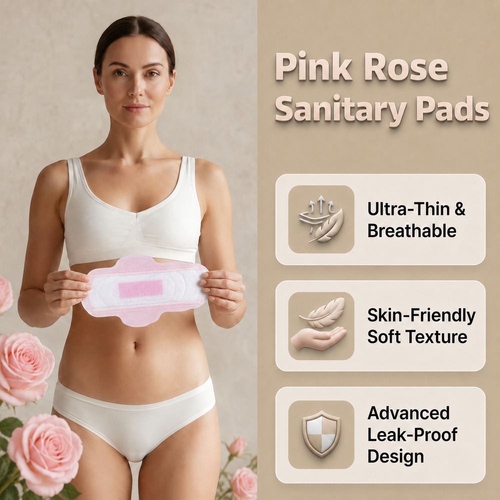 Pink Rose Sanitary Pads