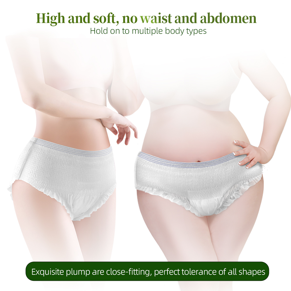 Plus Size Menstrual Pants-Wood Pulp