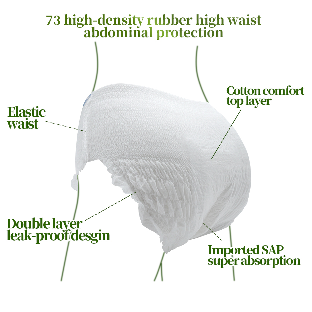 Plus Size Menstrual Pants-Wood Pulp