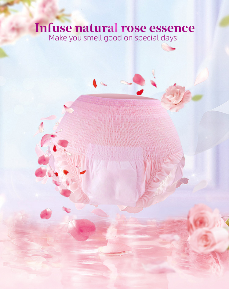 Pink Rose Menstrual Pants