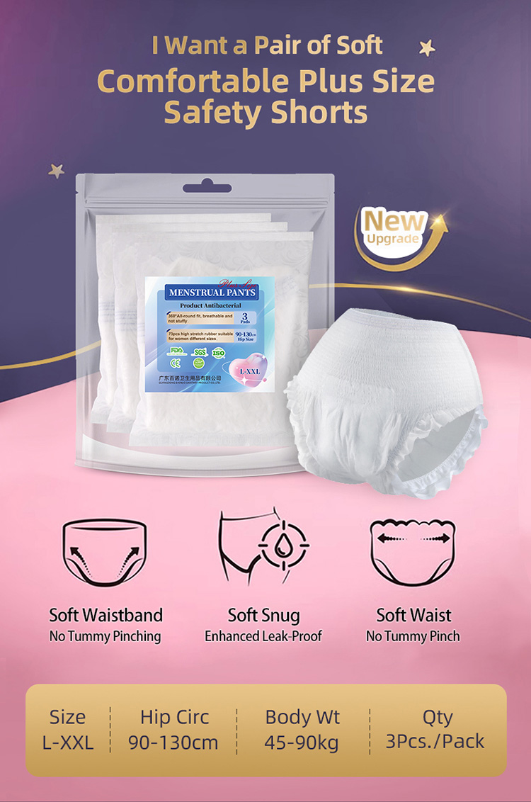 Max Cover Menstrual Pants Composite Core Structure