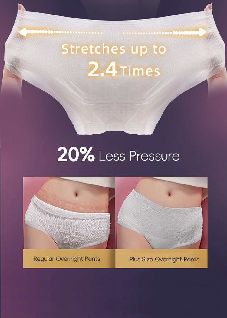 Max Cover Menstrual Pants Wood Pulp Core Structure