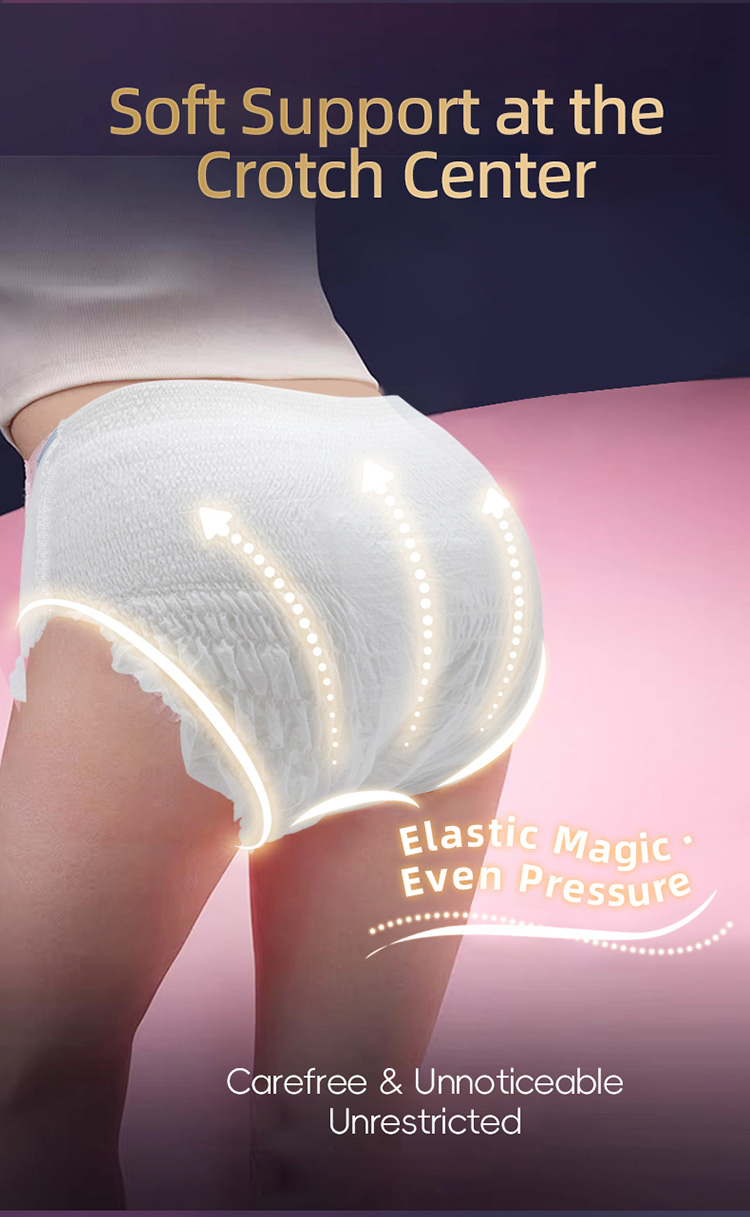 Max Cover Menstrual Pants Wood Pulp Core Structure