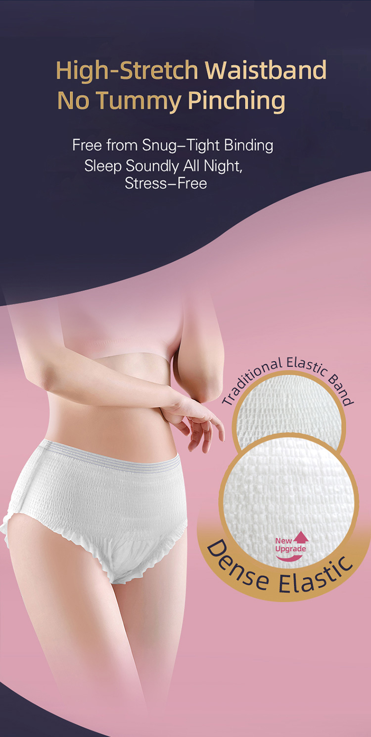 Max Cover Menstrual Pants Wood Pulp Core Structure
