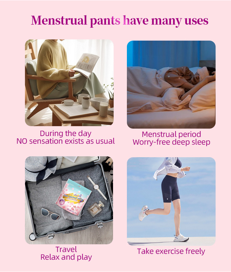 Pink Rose Menstrual Pants