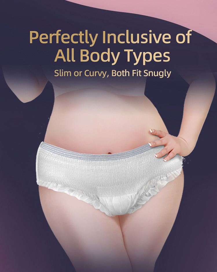 Max Cover Menstrual Pants Wood Pulp Core Structure