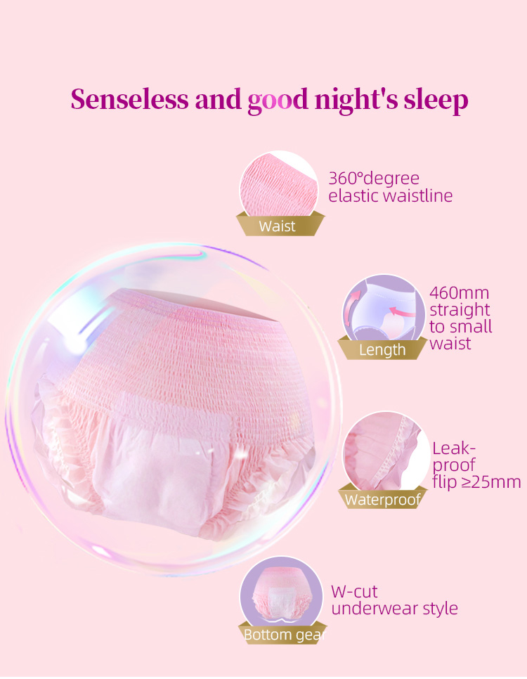 Pink Rose Menstrual Pants